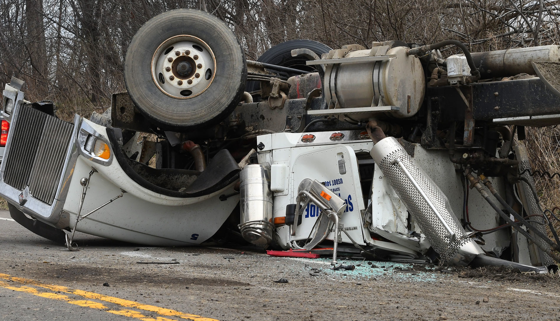 Manure Truck Rollover
